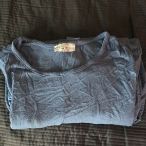 Enti Blue Knit Tunic Softest Top